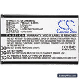 ZTE R550 Replacement Battery, 3.7V, 700mAh, Li-ion 3