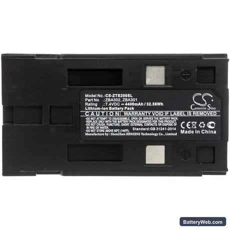 GeoMax Zipp10 Replacement Battery, 7.4V, 4400mAh, Li-ion 3