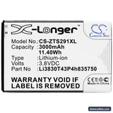 ZTE Grand S II Replacement Battery, 3.8V, 3000mAh, Li-ion 3