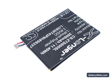 ZTE Blade S6 Lux Dual SIM Replacement Battery, 3.8V, 3000mAh, Li-Polymer 2