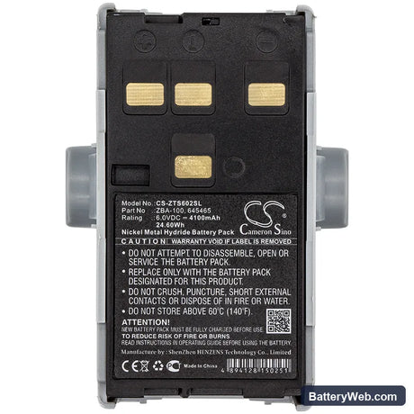 GeoMax ZTS 602LR Replacement Battery, 6V, 4100mAh, Ni-MH 5