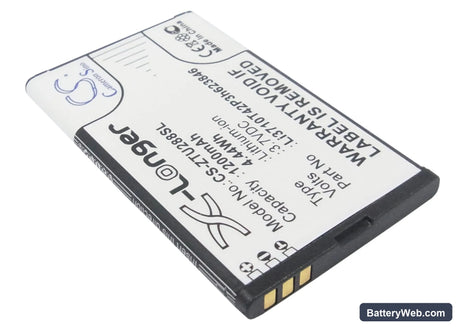 ZTE U288 Replacement Battery, 3.7V, 1200mAh, Li-ion 2