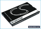 ZTE X876 Replacement Battery, 3.7V, 1400mAh, Li-ion 3