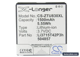 ZTE Z768G Replacement Battery, 3.7V, 1500mAh, Li-ion 5