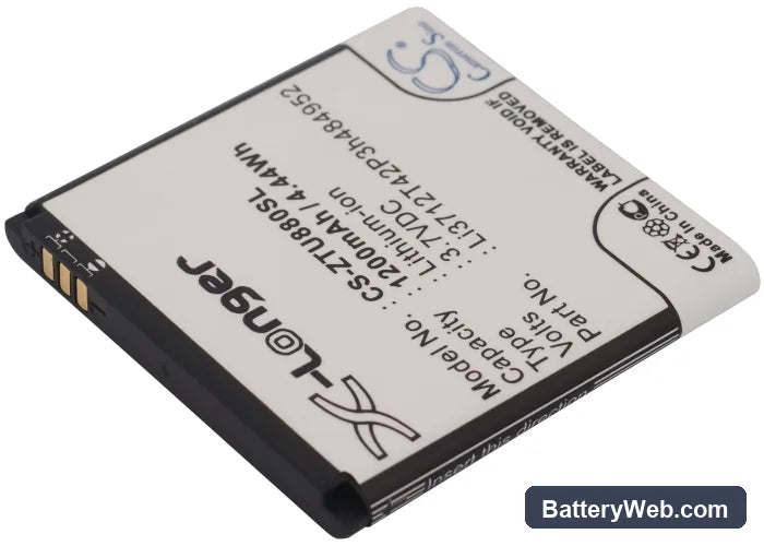 Amazing A3 Replacement Battery, 3.7V, 1200mAh, Li-ion 1