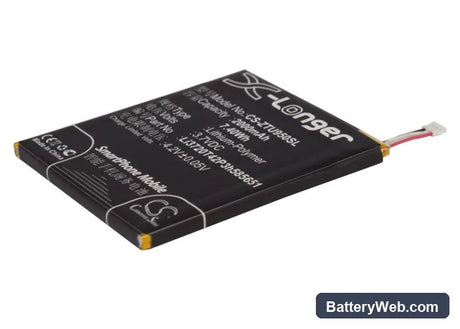ZTE U950 Replacement Battery, 3.7V, 2000mAh, Li-Polymer 2