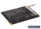 ZTE U950 Replacement Battery, 3.7V, 2000mAh, Li-Polymer 3