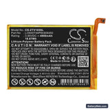 ZTE Blade V Smart Replacement Battery, 3.85V, 4900mAh, Li-Polymer 3