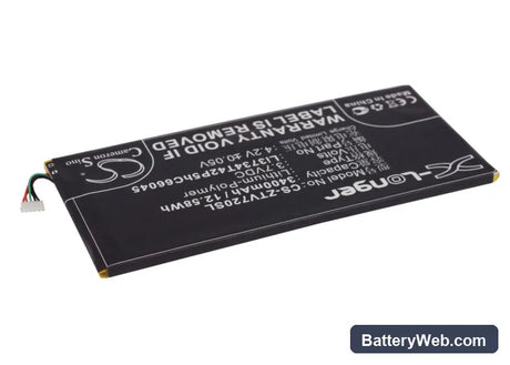 ZTE V72 Replacement Battery, 3.7V, 3400mAh, Li-Polymer 2