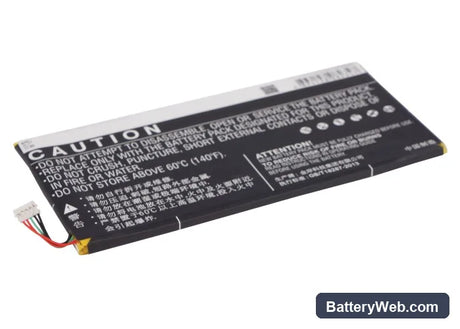 ZTE V72 Replacement Battery, 3.7V, 3400mAh, Li-Polymer 3