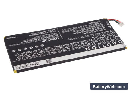 ZTE V72 Replacement Battery, 3.7V, 3400mAh, Li-Polymer 4