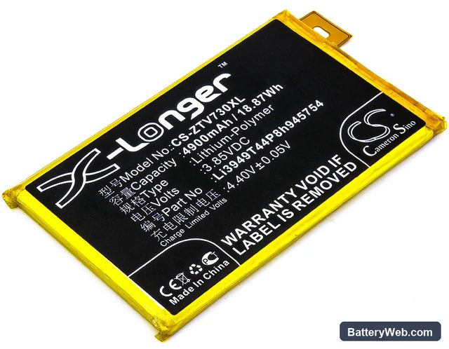 ZTE Blade A2 Plus Replacement Battery, 3.85V, 4900mAh, Li-Polymer 1