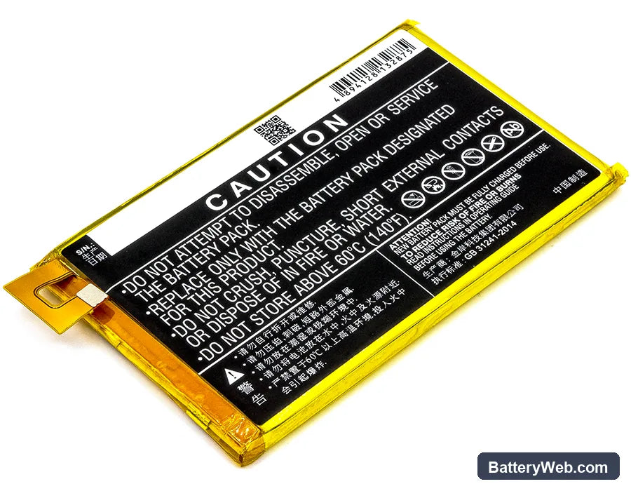 ZTE Blade A2 Plus Replacement Battery, 3.85V, 4900mAh, Li-Polymer 3
