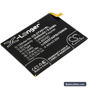 ZTE Blade V8 Lite Replacement Battery, 3.85V, 2500mAh, Li-Polymer 1
