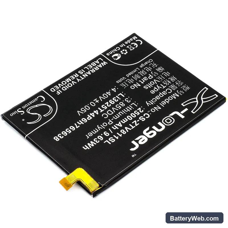 ZTE Blade V8 Lite Replacement Battery, 3.85V, 2500mAh, Li-Polymer 2