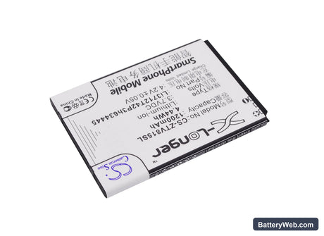 ZTE Blade C320 Replacement Battery, 3.7V, 1200mAh, Li-ion 2