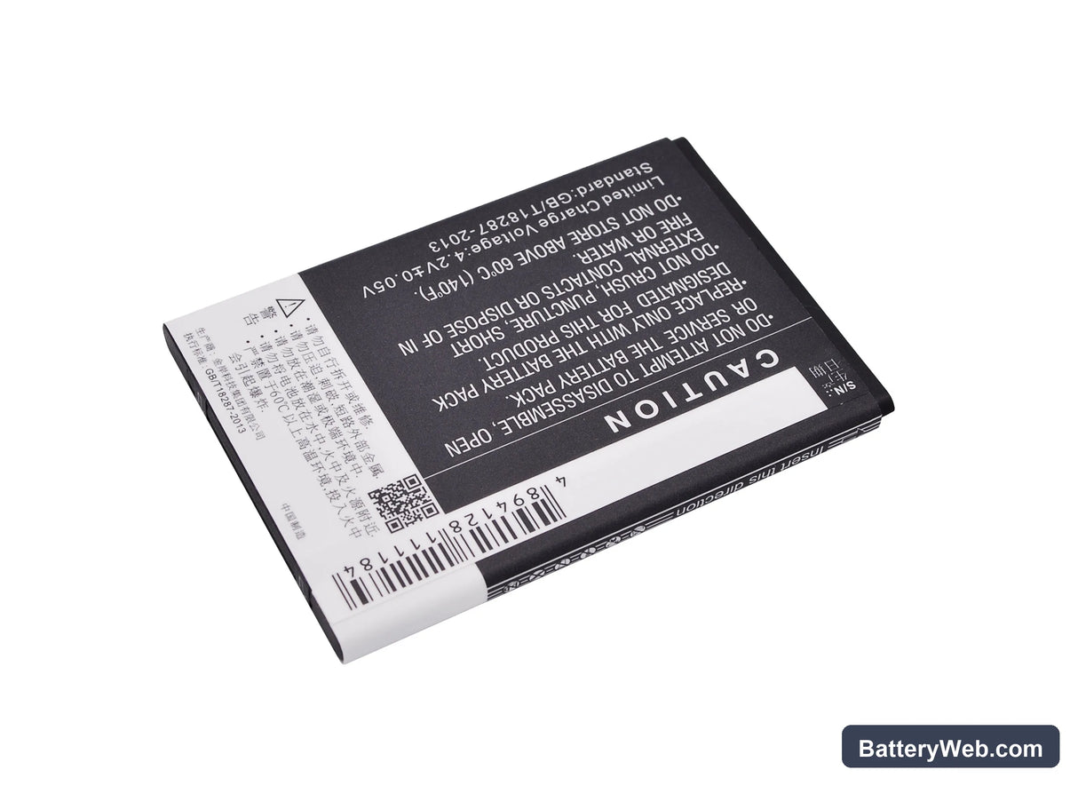 ZTE Blade C320 Replacement Battery, 3.7V, 1200mAh, Li-ion 3