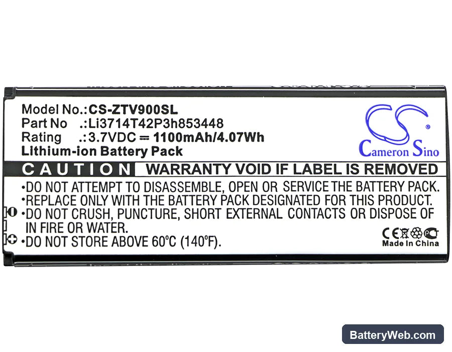 Amazing T3 Replacement Battery, 3.7V, 1100mAh, Li-ion 3
