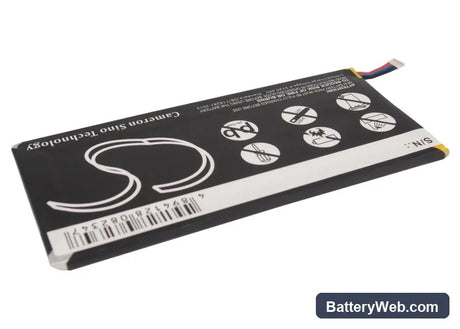 ZTE T98 Replacement Battery, 3.7V, 4000mAh, Li-Polymer 3