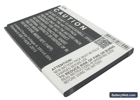 ZTE Vital Replacement Battery, 3.8V, 2500mAh, Li-ion 4