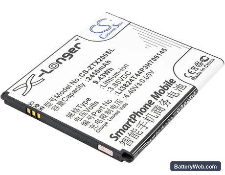 ZTE Z850 Replacement Battery, 3.85V, 2450mAh, Li-ion 1