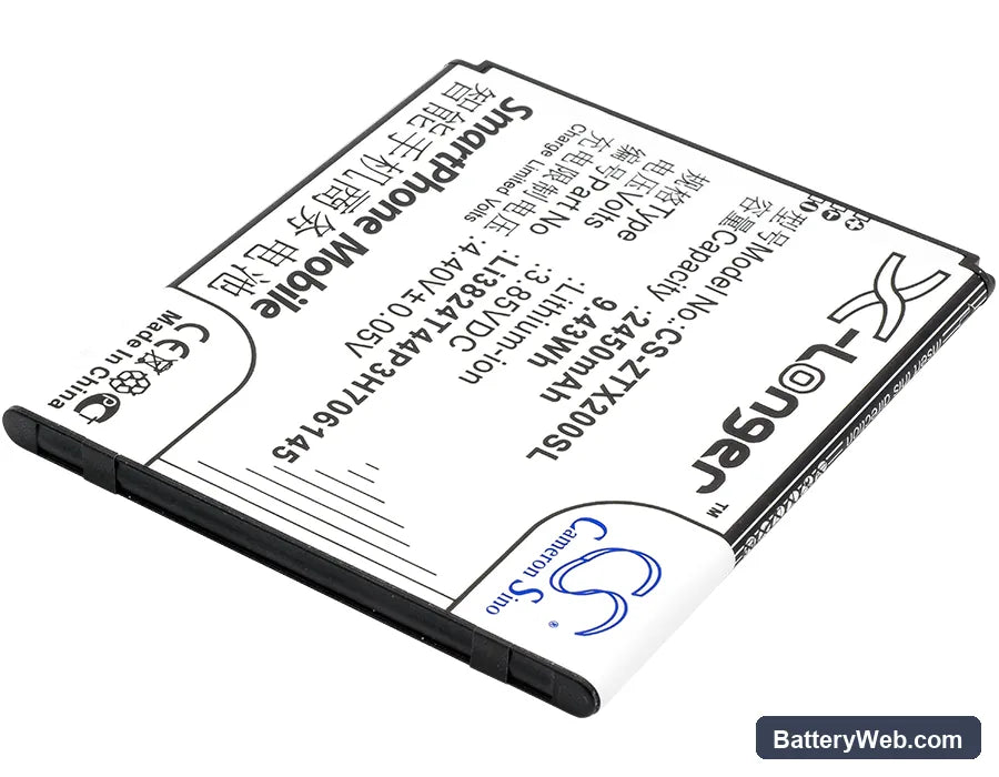 ZTE Z850 Replacement Battery, 3.85V, 2450mAh, Li-ion 2