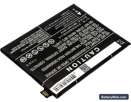 Nubia M2 Replacement Battery, 3.85V, 3600mAh, Li-Polymer 4