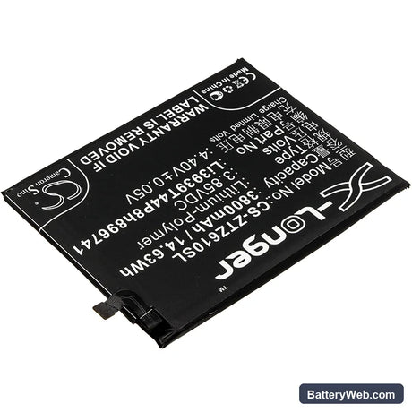 ZTE Blade Max View Replacement Battery, 3.85V, 3800mAh, Li-Polymer 2