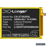 ZTE Blade 11 Prime 2020 Replacement Battery, 3.85V, 3800mAh, Li-Polymer 3