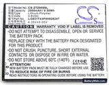ZTE GRAND X 3 Replacement Battery, 3.8V, 2500mAh, Li-Polymer 3