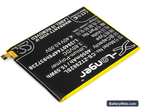ZTE Blade Z Max Replacement Battery, 3.85V, 4050mAh, Li-Polymer 2