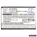 Verizon Wireless Home Phone Connect Replacement Battery, 3.85V, 2800mAh, Li-ion 3
