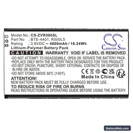 Verizon Orbic Speed 5G Replacement Battery, 3.8V, 4800mAh, Li-Polymer 3