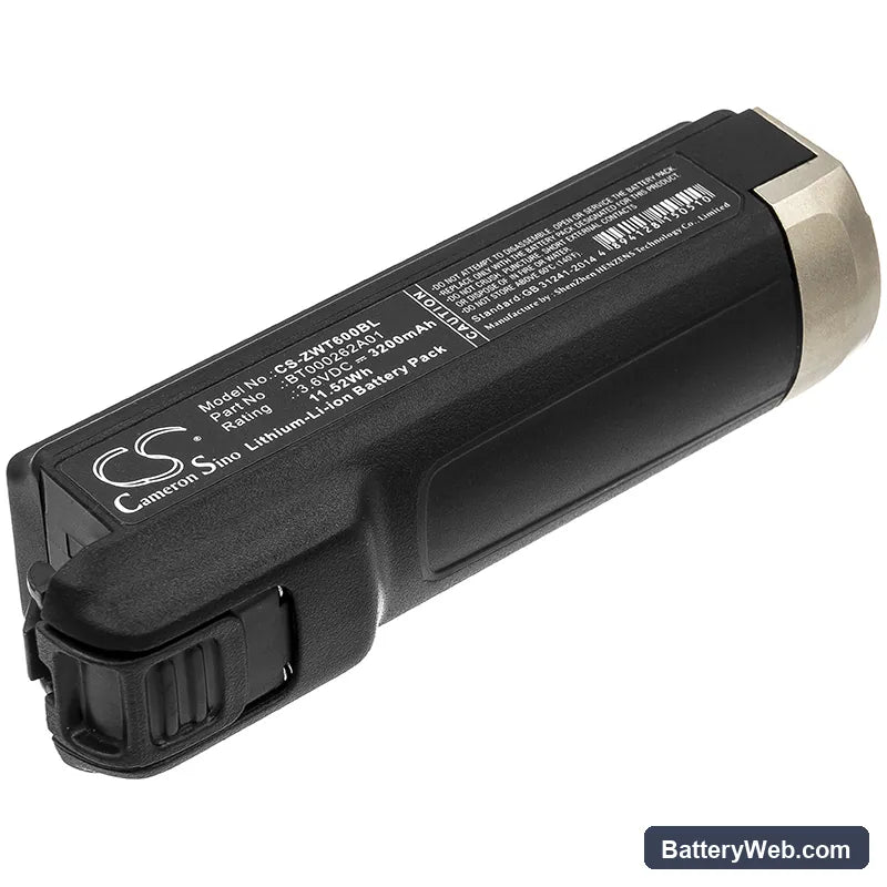 Zebra WT6000 Replacement Battery, 3.6V, 3200mAh, Li-ion 1