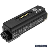 Zebra WT6000 Replacement Battery, 3.6V, 3200mAh, Li-ion 3