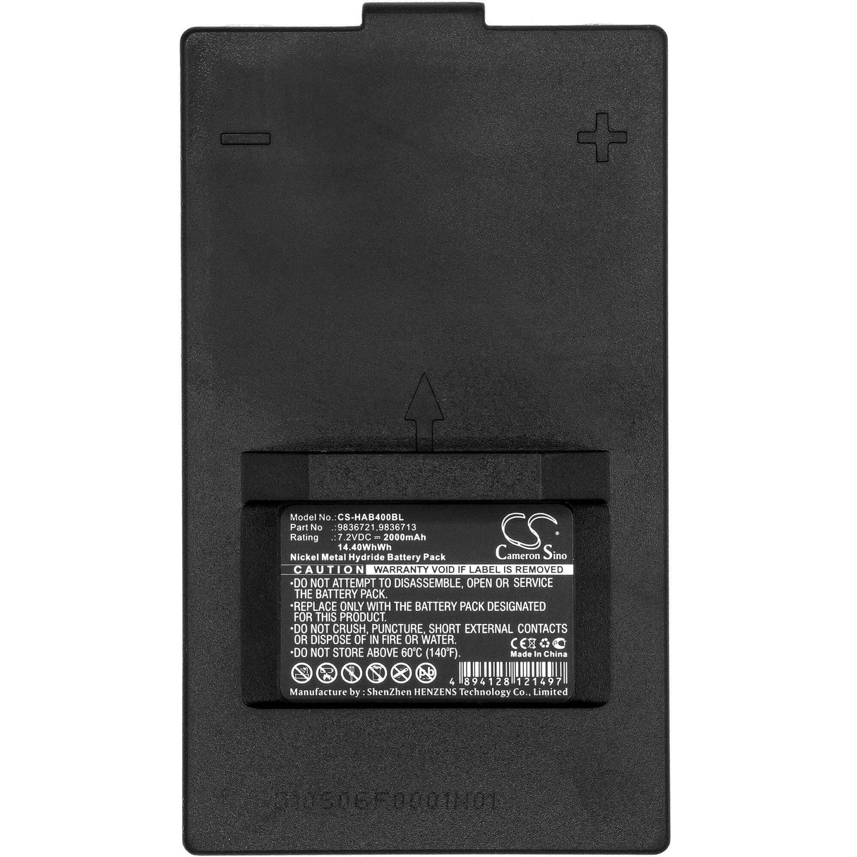 Hiab Hi Drive 4000 Replacement Battery, 7.2V, 2000mAh Ni-MH