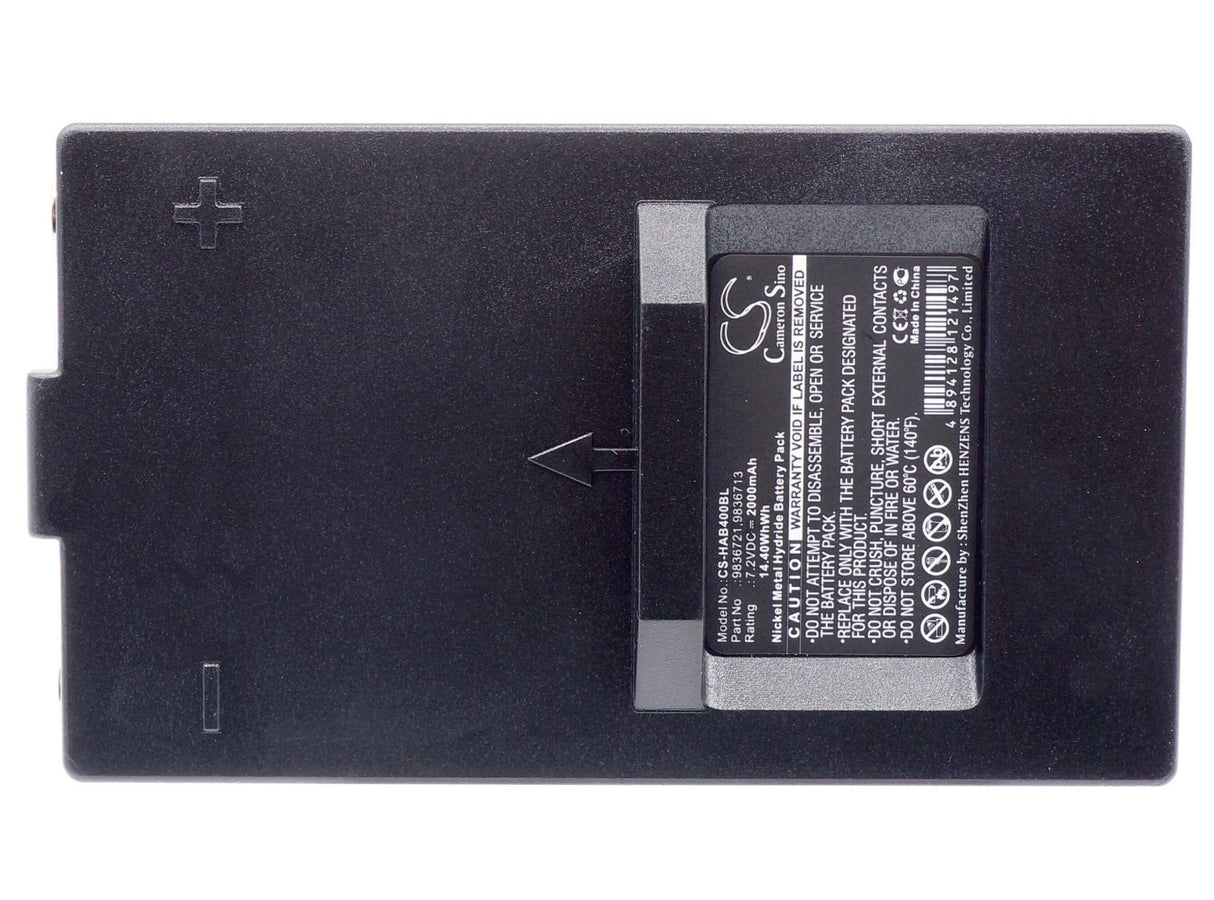 Hiab Hi Drive 4000 Replacement Battery, 7.2V, 2000mAh Ni-MH