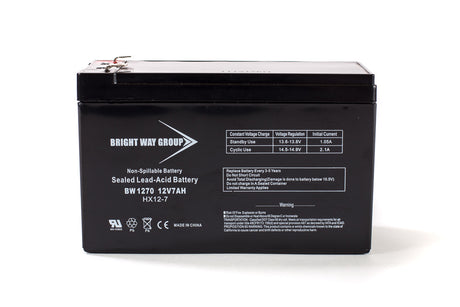 Brightway WP7.0-12 (91-191) Compatible Replacement Battery 12V 7Ah F2