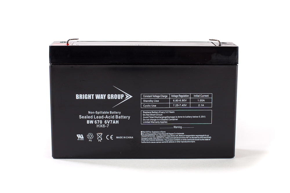 Lithonia High Performance Emergency Lighting Replacement Battery By Bright Way