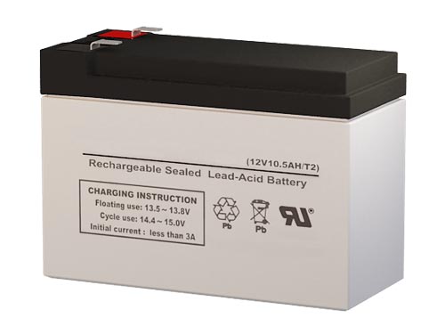 12 Volt 10.5 Amp Sealed Lead Acid High Performance Replacement Battery