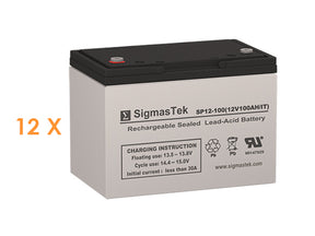 OPTI-UPS EL5000-AL (Excal-5000) UPS High-Performance Compatible Replacement Battery Set