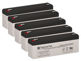 SigmasTek 12 Volt 2.3 Amp T1 High Performance Replacement Battery Set (5)