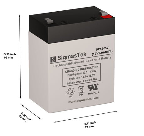 Troy Built Tillers 34323C High Performance Replacement Battery for Lawn Mower