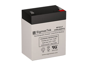 12 Volt 2.7 Amp Sealed Lead Acid High Performance Replacement Battery