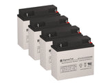 SigmasTek 12 Volt 22 Amp NB Terminal High Rate Compatible Replacement Battery Set (Set Of 4)
