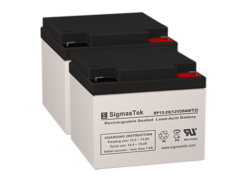 BS Battery B12-26F2 High Performance Replacement Battery Set - 2 Pack