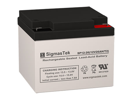 12 Volt 26 Amp F2 Deep Cycle High Performance Replacement Battery