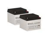12 Volt 26 Amp NB Terminal SLA Compatible Replacement Battery Set (Set Of 2)