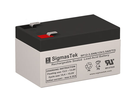 12 Volt 3.5 Amp F2 High Rate High Performance Compatible Replacement Sealed Lead Acid Battery