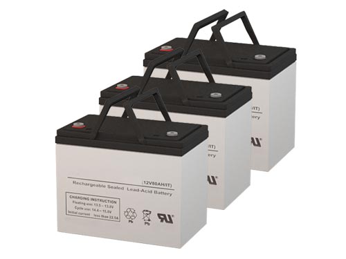 BS B12-75IT High Performance Compatible Replacement Battery Set (3-Pack)